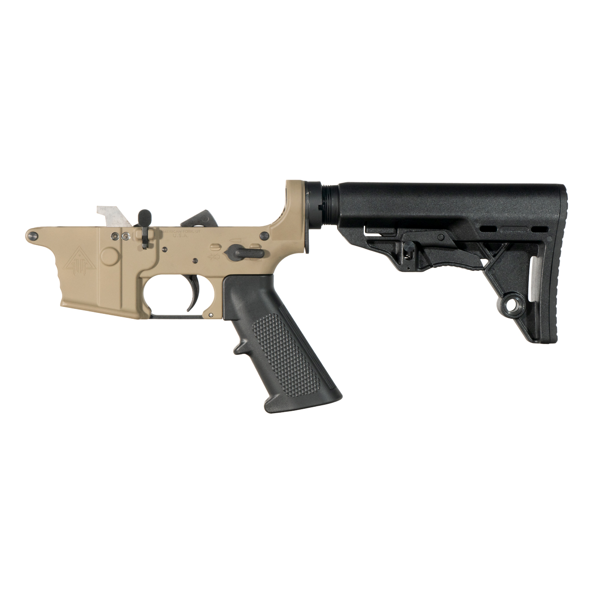 DTT FDE AR-9 Rifle Lower Build Kit, Scout Stock