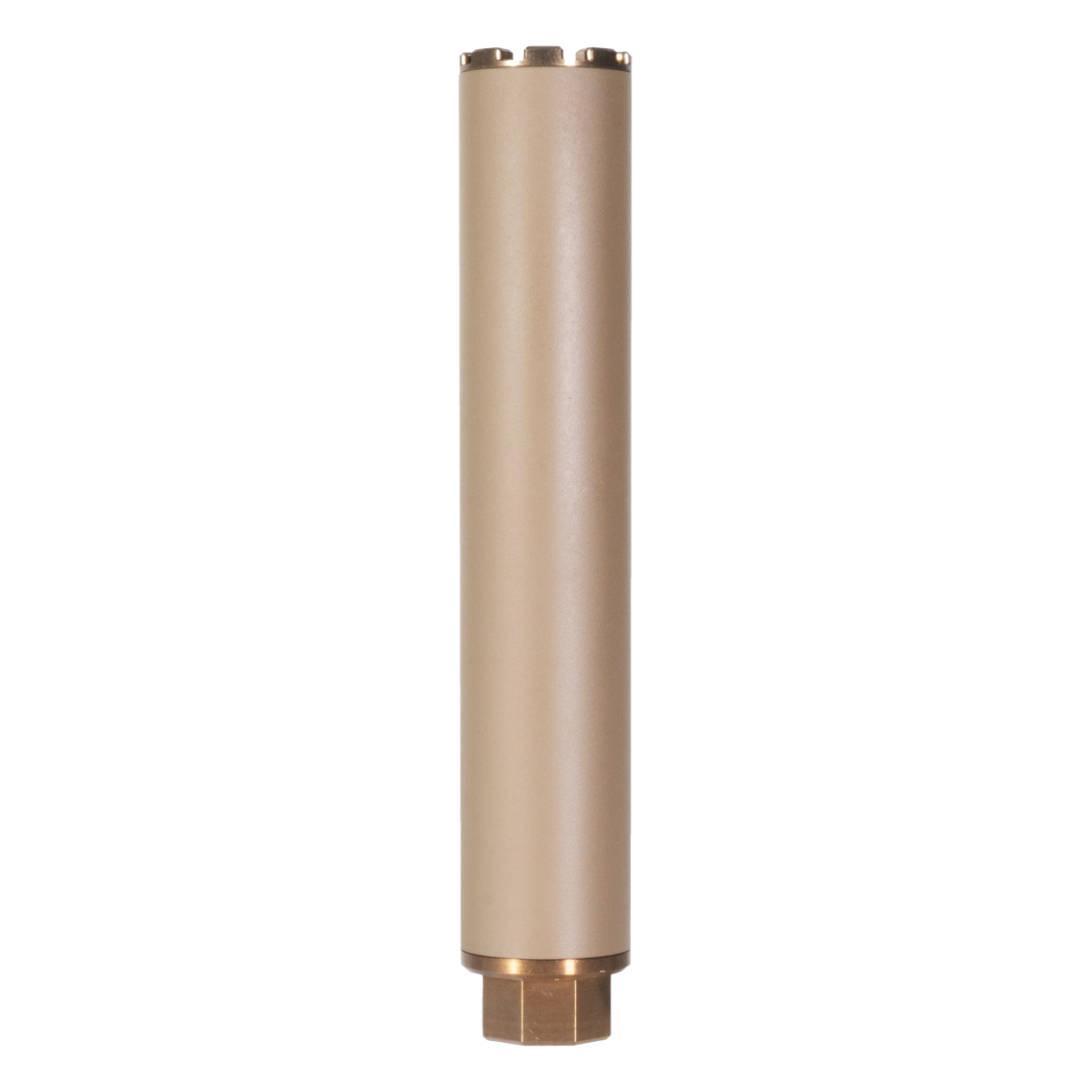  North Reach MFG Micro-Pew 22 FDE Cerakote Stainless Steel Adapter 1/2x28 Timed Baffles