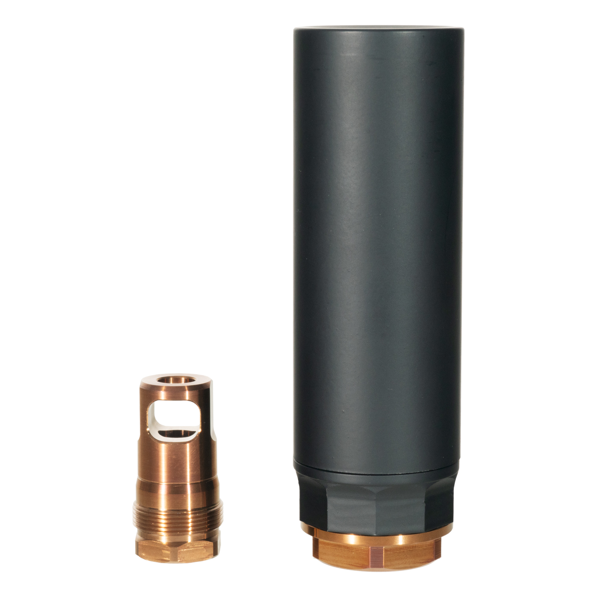 Witt Machine Mod-1 Quick Disconnect Ultra Compact Suppressor, TP 1.375x24, Black Cerakote, 416 Stainless