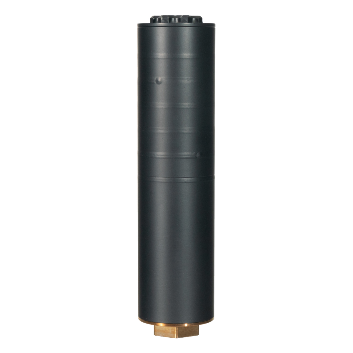 North Reach MFG Whisper Pickle 46K Length 5.5-inch Black Cerakote Stainless Steel with 1-inch 3/8x24 Bravo Threads on Both Ends with Step Radial and 40 Degree Baffles