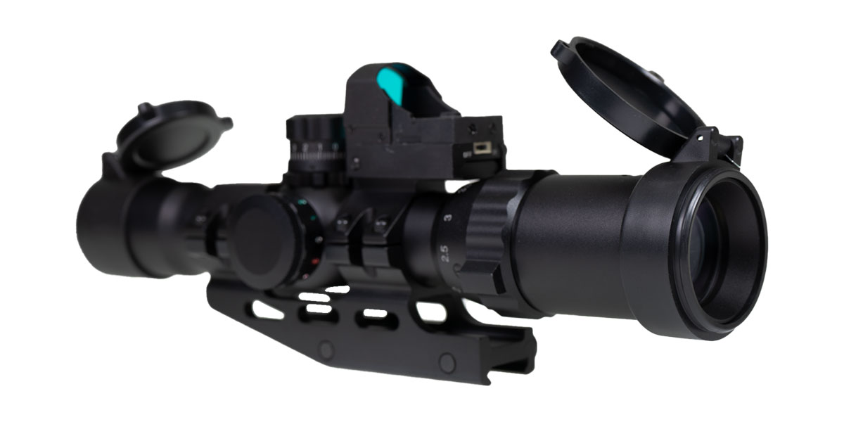 Northtac Northtac Assault Scope 1-4x28 w/Micro Red Dot RGB Illum