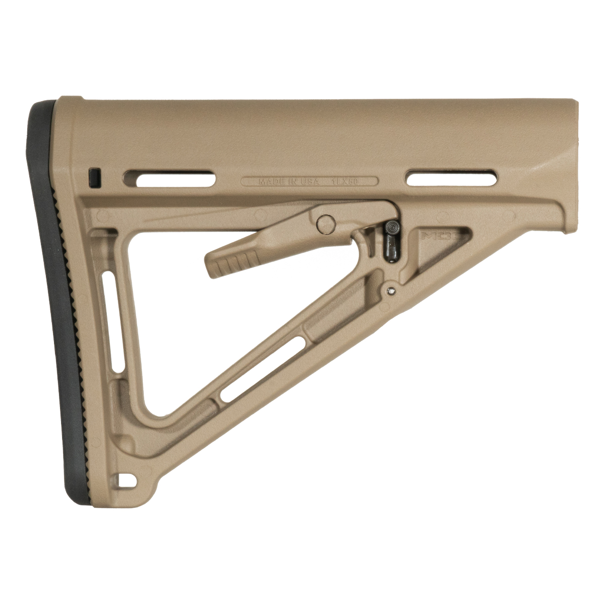  Magpul AR-15 MOE FDE Carbine Stock, For Mil-Spec Buffer Tube