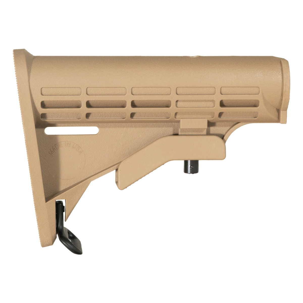 Davidson Defense AR-15/M16 Mil-Spec 6-Position Adjustable Carbine Stock, FDE