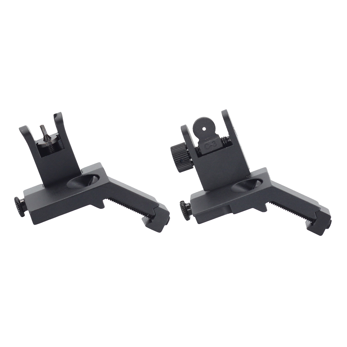 JE Machine AR-15 Aluminum 45 Degree Offset Flip-Up Sights
