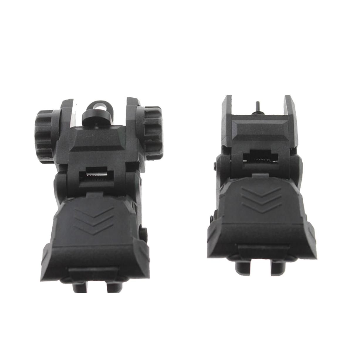 Trinity Force Trinity Force Polymer Flip Up Sights for Picatinny MIL-STD 1913 rail, Front and Rear, Black