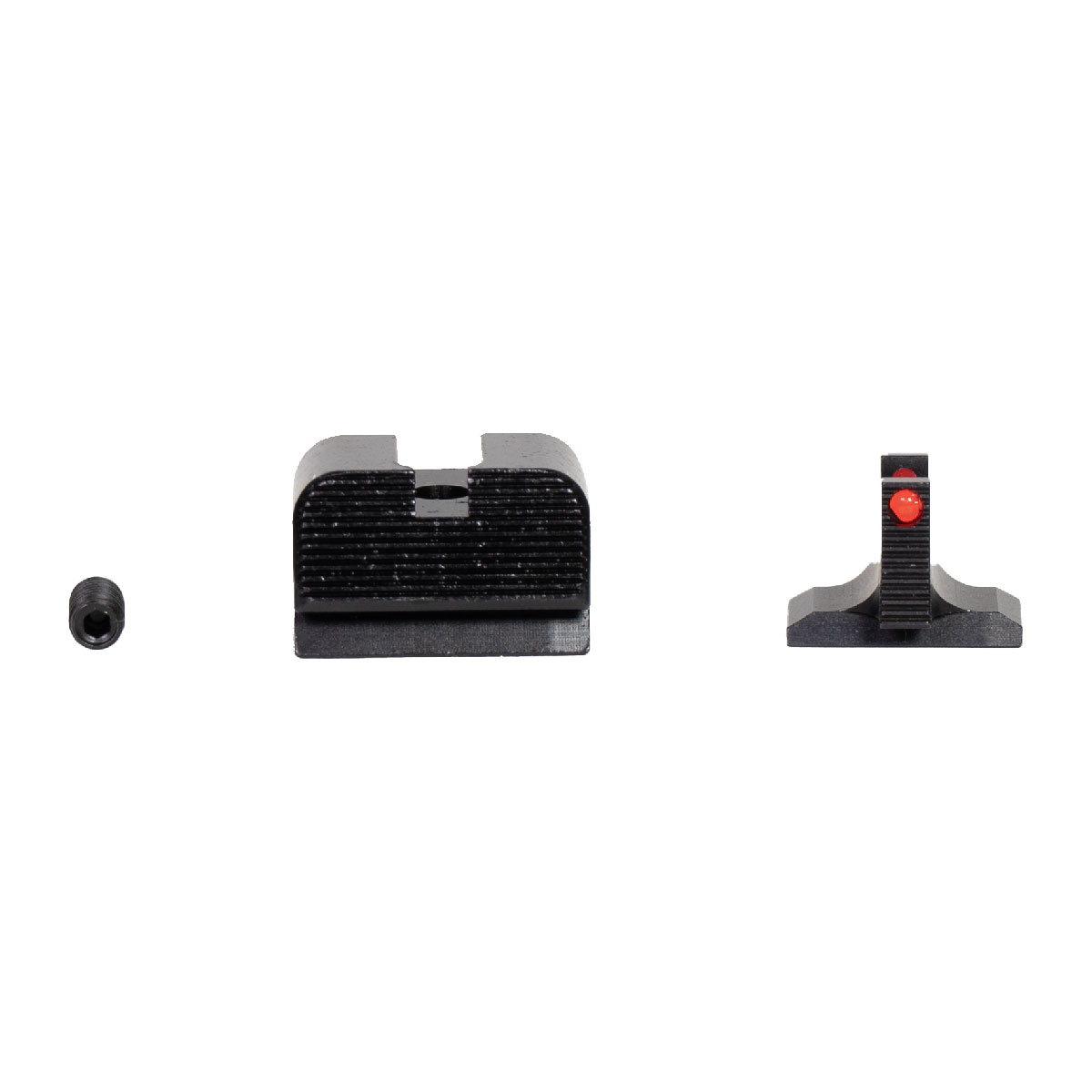 ELD Performance Fiber Optic Sights for Heckler & Koch HK VP9 - Red Fiber Rods Installed