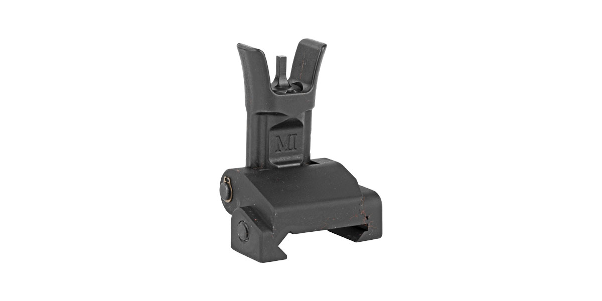 Midwest Industries Combat Rifle Front Sight, Low Profile, Mil-Spec Sight Height, Ordnance Grade Steel and 6061 Aluminum, Black Finish, MPN: MI-CRS-F