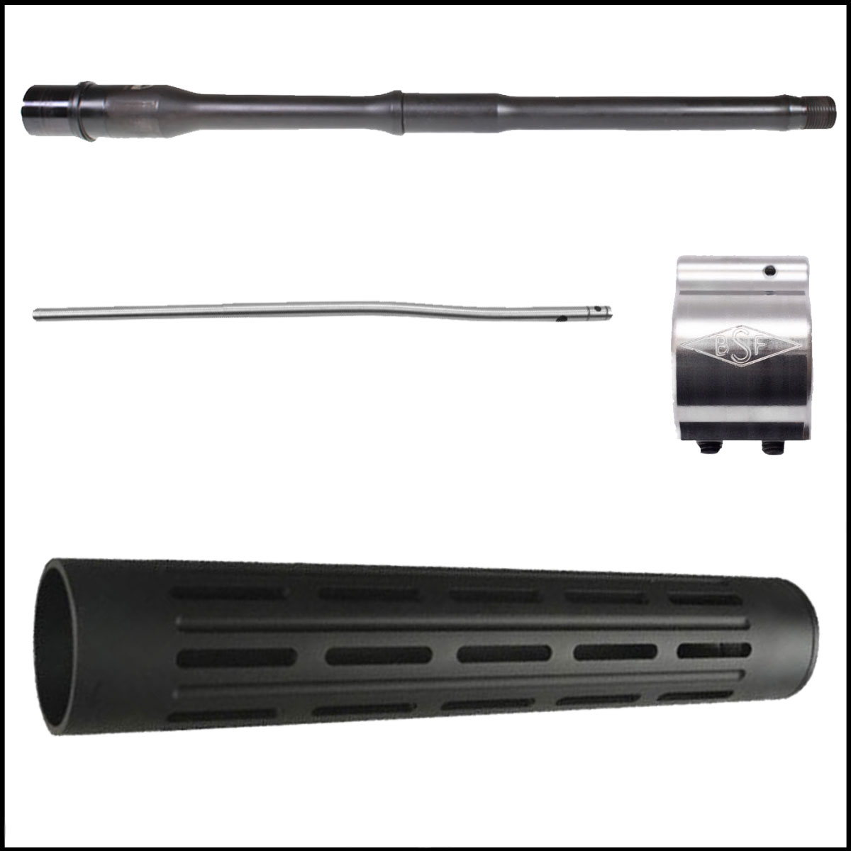 Starter Kit Faxon Firearms 16" Big Gunner 8.6BLK Barrel, Gas Tube, Gas