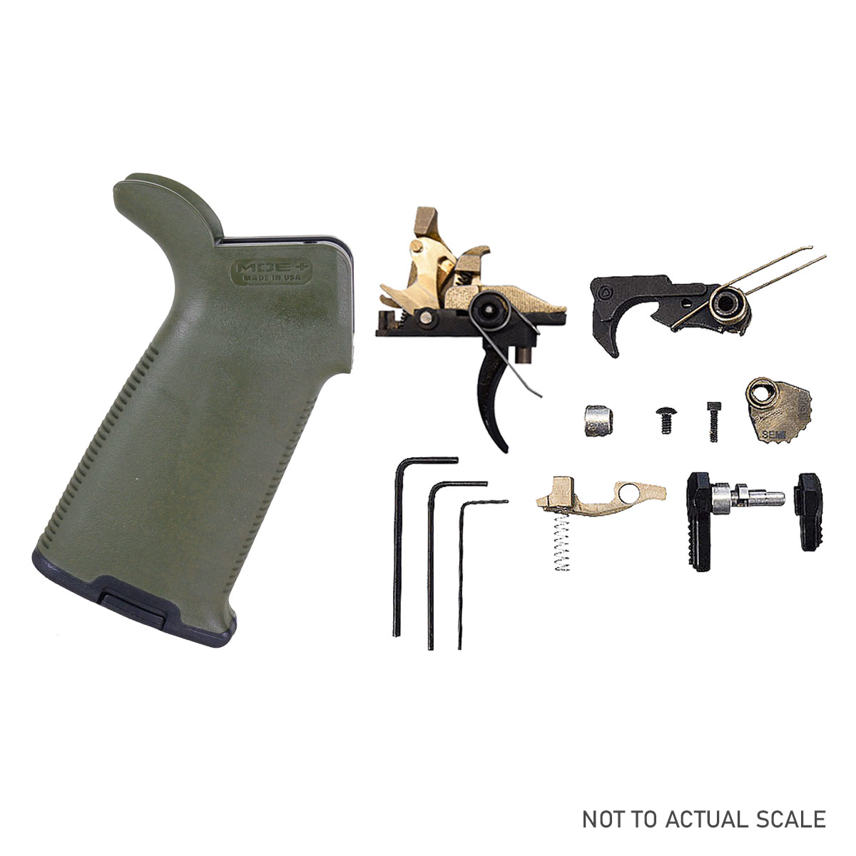 Speed Up Your Lower Kit: FosTecH Echo Sport Binary Trigger + Magpul Magpul Industries, MOE Grip, Fits AR Rifles, with Storage Compartment, Olive Drab Green