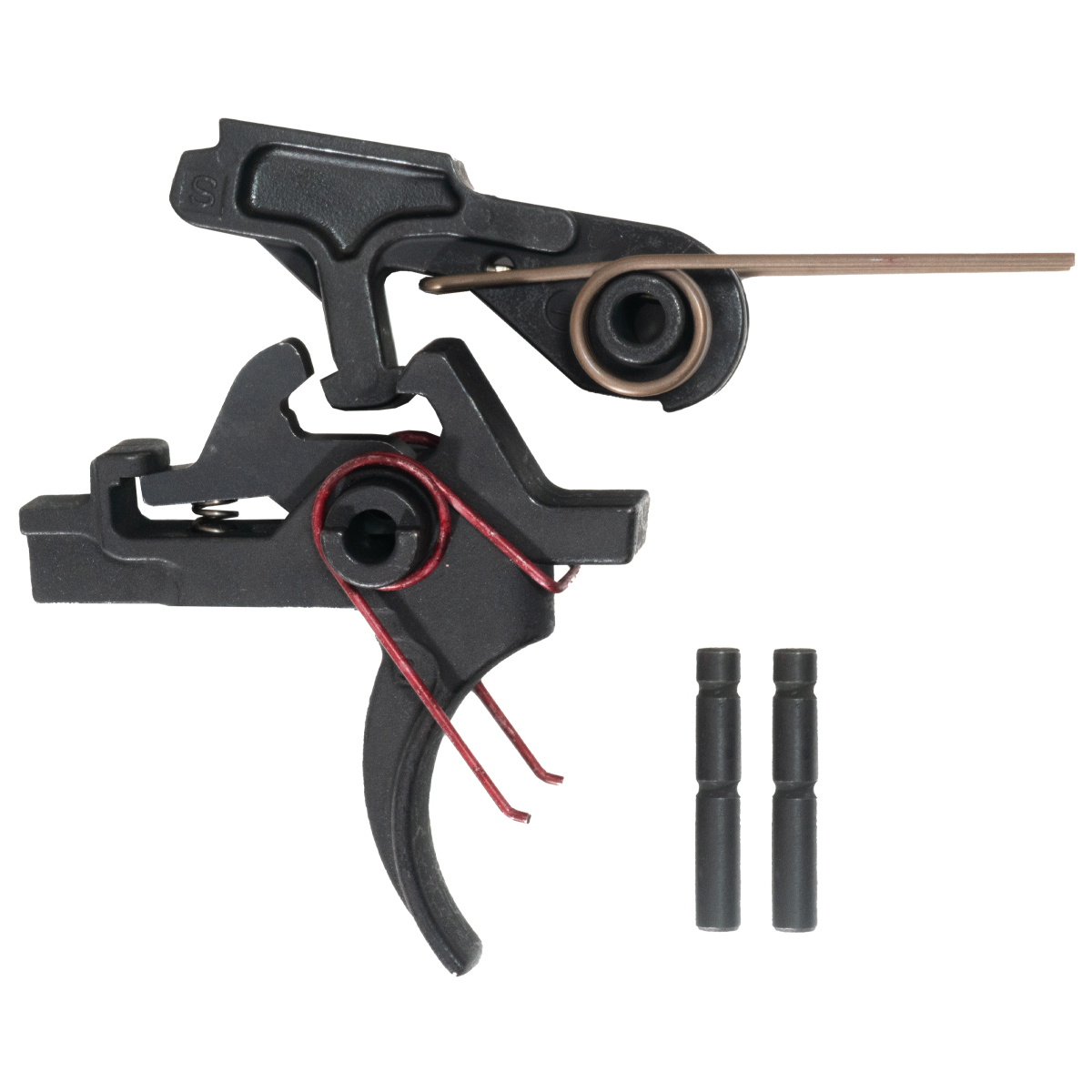 Schmid Inside AR-15 2 Stage Trigger, Phosphate, Elite, Full Fire Control Group - Includes Hammer, Trigger, Disconnector, Springs, Pins
