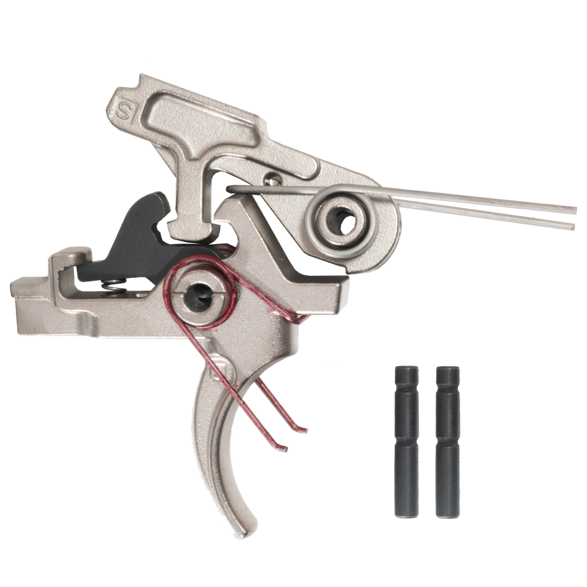 Schmid Inside AR-15 2 Stage Trigger, Nickel Boron, Elite, Full Fire Control Group - Includes Hammer, Trigger, Disconnector, Springs, Pins