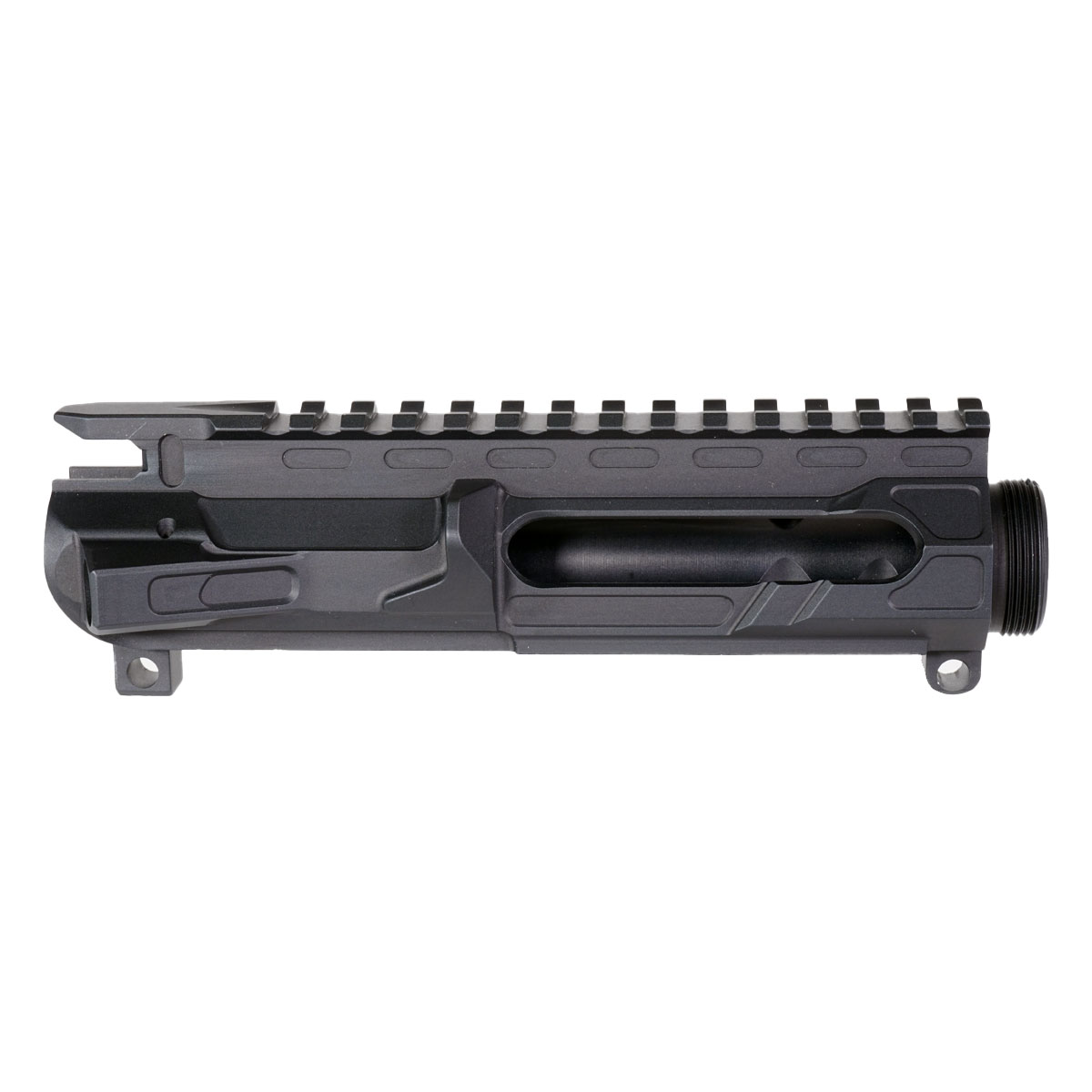3rd Gen Tactical AR-15 Stripped Billet Upper Receiver w/ Dished Pic Rail, Black Anodized