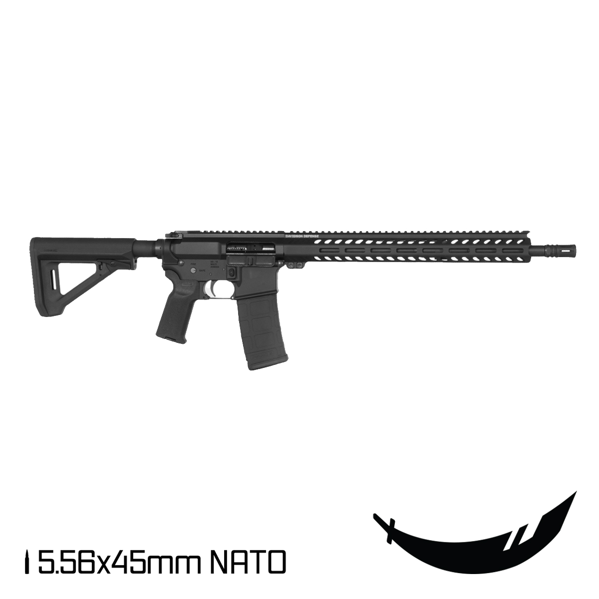 Davidson Defense Signature Cutlass AR-15 Rifle 5.56x45mm 16-inch Mid Gas, M-LOK Freefloat Handguard, Magpul RL Stock K2XL Grip